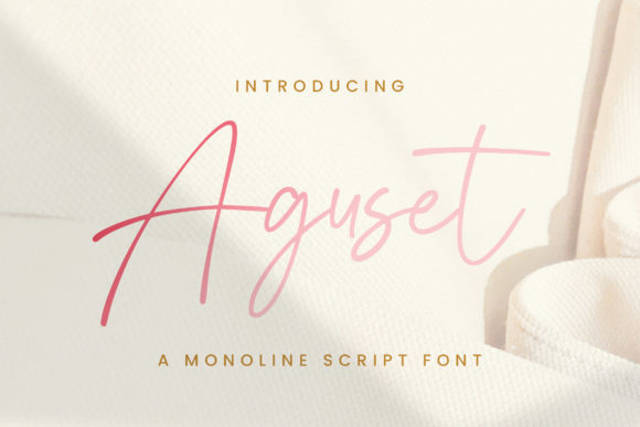 Aguset: The Script Font for Scroll-Stopping Design