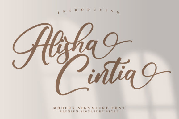 Alisha Cintia: A Playful Script Font for Digital Design