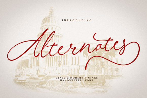 Alternotes: A Playful Script Font for Branding