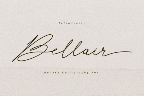 Bellair Script Font for Makers