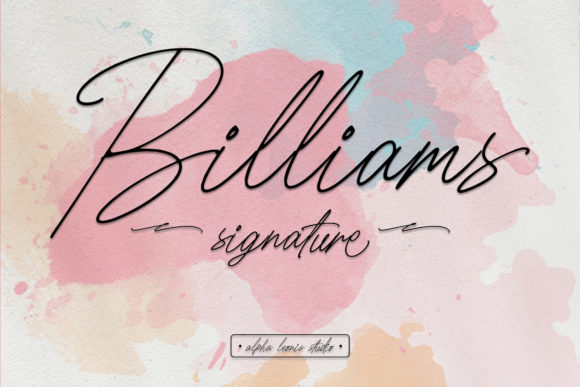 Billiams: A Script Font for Modern Branding