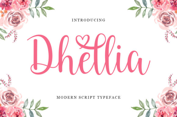 Dhellia: A Script Typeface for Digital Elegance
