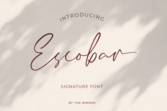 Escobar: A Refined Script Font for Editorial Design