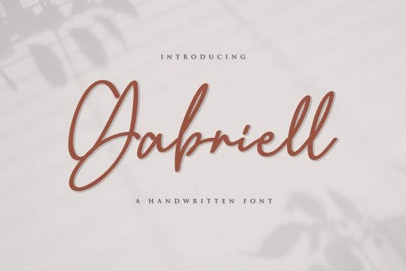 Gabriell: A Script Font for Elegant Branding