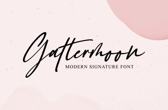 Gattermoon: A Refined Script Font for Editorial Design