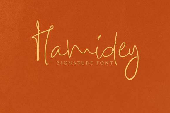 Hamidey Font: A Script Typeface for Polished Branding