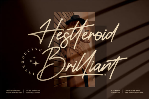 Hestteroid Brilliant: A Script Font for Modern Campaigns