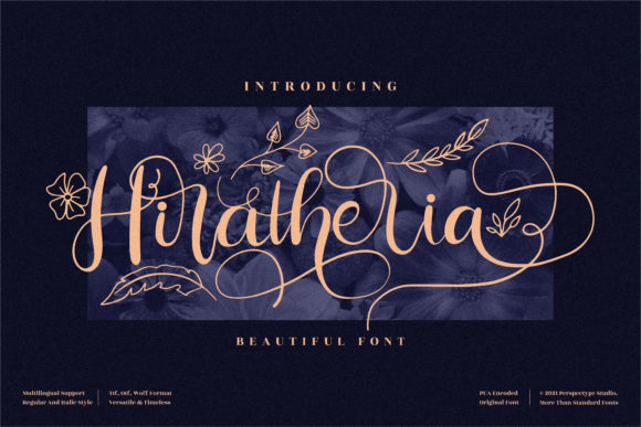 Hiratheria: A Script Font for Makers