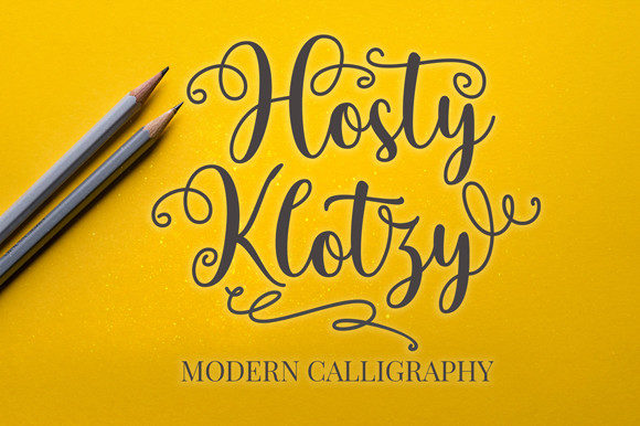 Hosty Klotzy: A Refined Script Typeface for Modern Brands