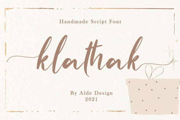 Klathak Font: Elegant Script for Makers