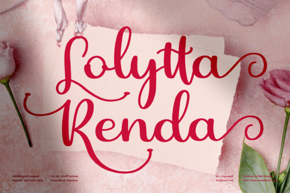 Lolytta Renda: The Script Font That Elevates Brands