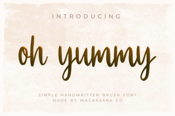 Oh Yummy Font: Elevate Your Brand Identity