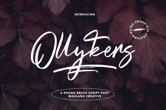 Ollykers Font: A Brushed Script for Modern Brands
