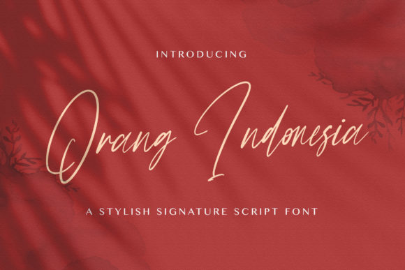 Orang Indonesia Font: A Delicate Script for Luxury Branding
