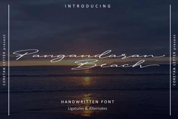 Pangandaran Beach Font for Makers