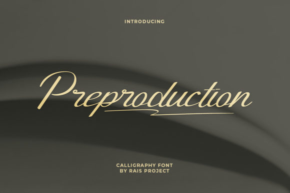 Preproduction: A Versatile Script Font for Web Design