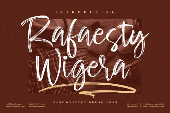 Rafaesty Wigera: A Script Font for Digital Design
