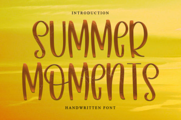 Summer Moments: A Versatile Script Font for Crafters