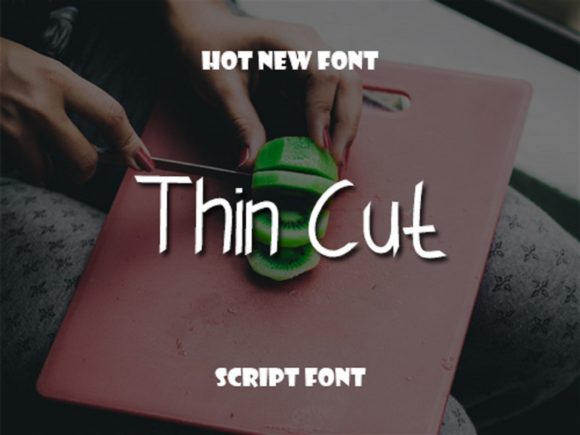 Thin Cut: A Light Script Font for Modern Branding