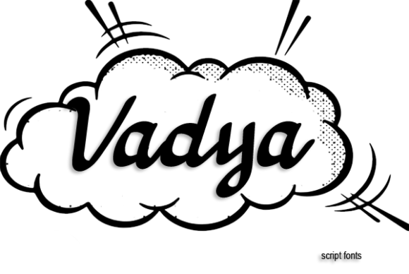 Vadya: A Whimsical Script Font for Editorial Design