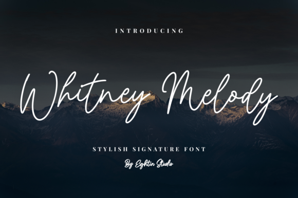 Whitney Melody: A Delicate Script Font for Makers